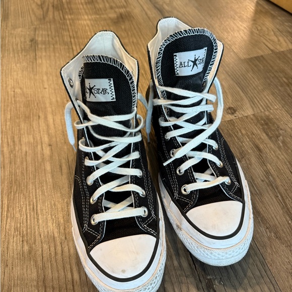 Converse 70 Stussy Black Hight Top Men Sz 8.5 - Picture 6 of 9